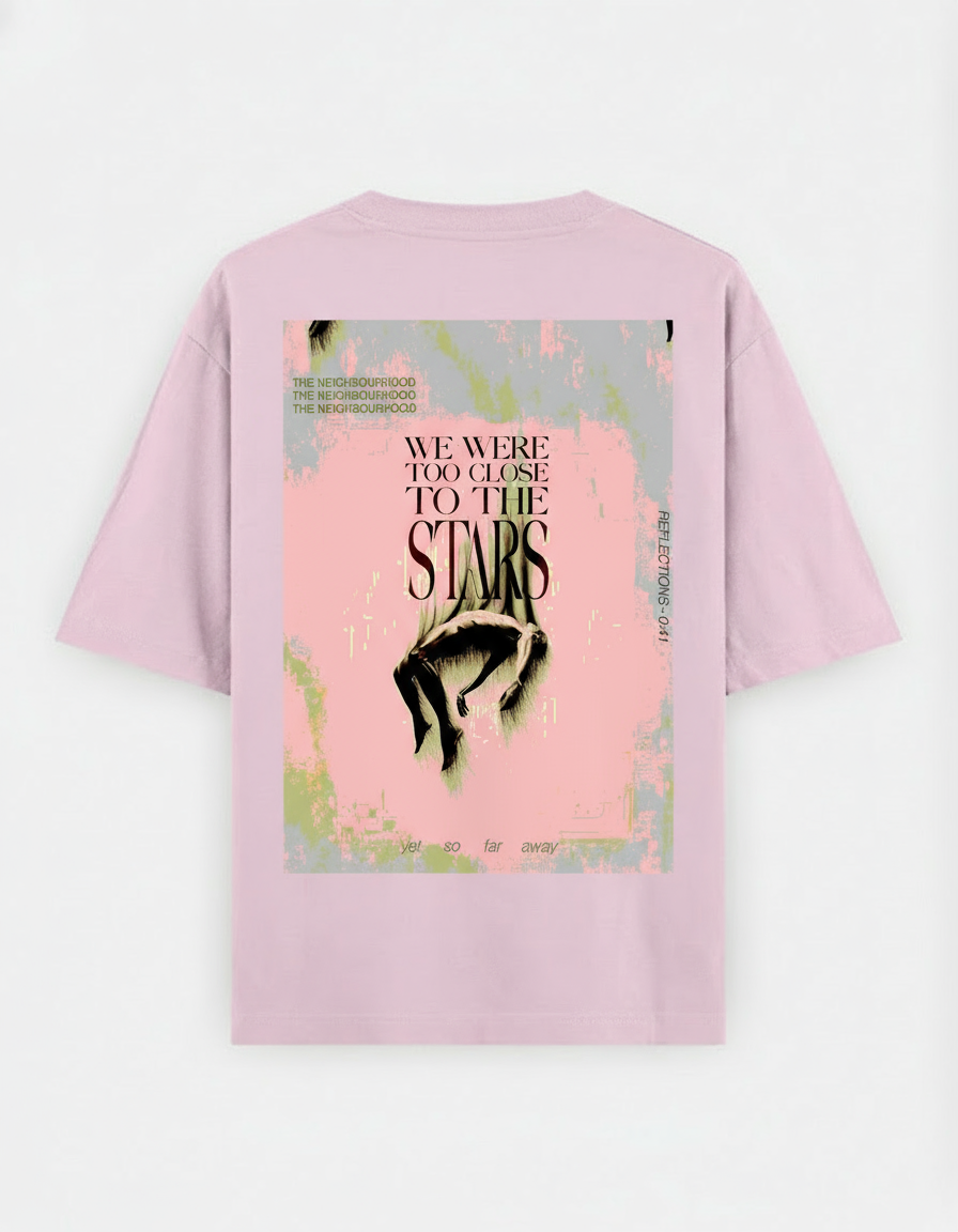 Light pink t-shirt with back print